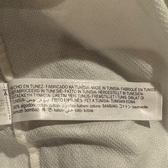 Massimo Dutti Classic White Textured 100% Cotton Button Front Down Shirt Sz 10 - Picture 10 of 12